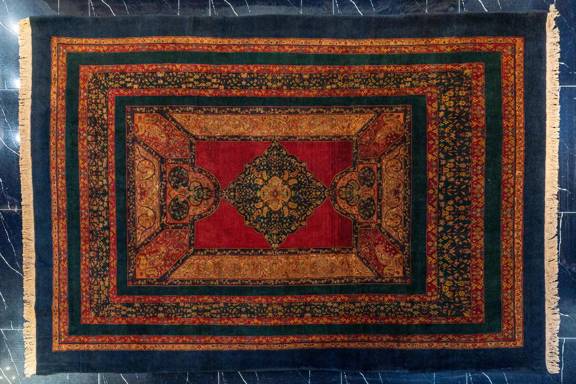 handmade persian carpet code30830 0 - فرش دستباف قشقایی نقشه گلابتون کرمان کد 30830 -  - area-rugs