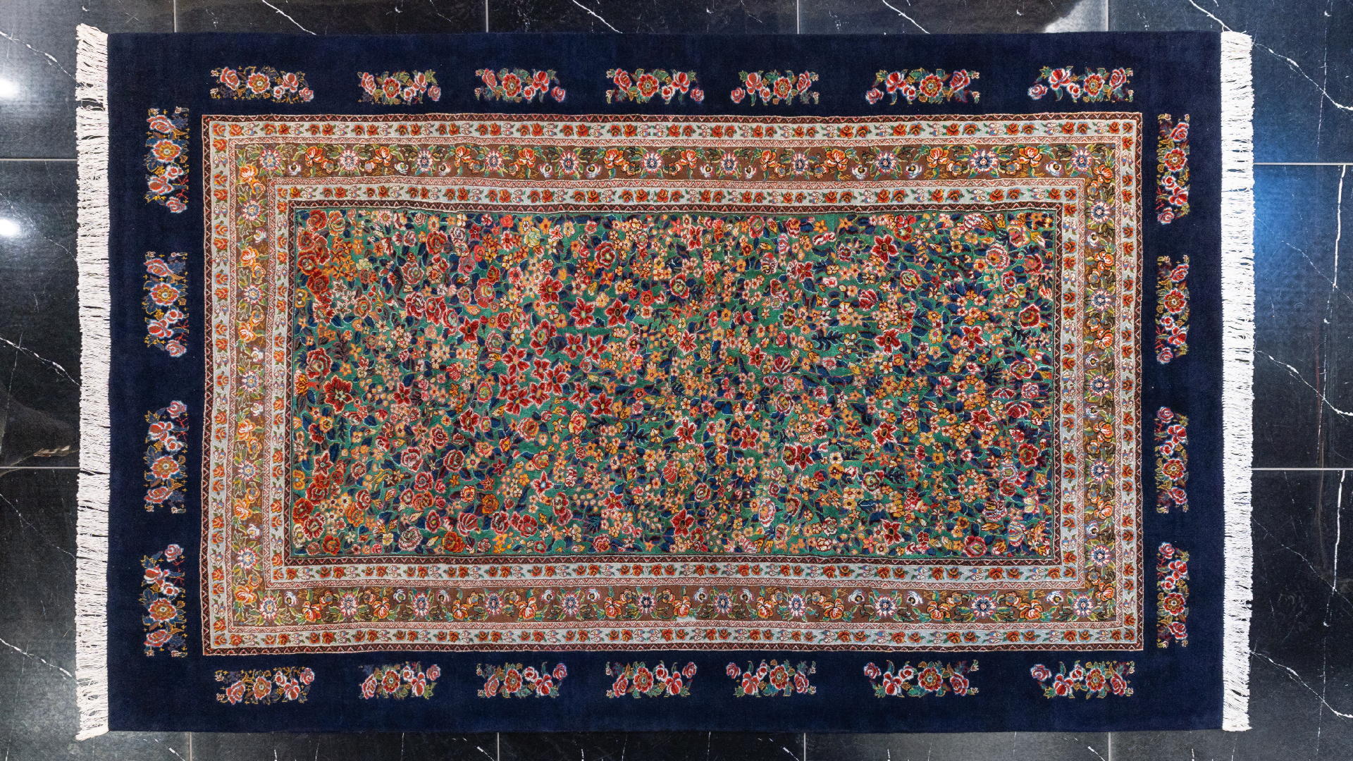 handmade persian carpet code36140 0 - فرش دستباف قشقایی نقشه هزارگل کد 36140 -  - area-rugs