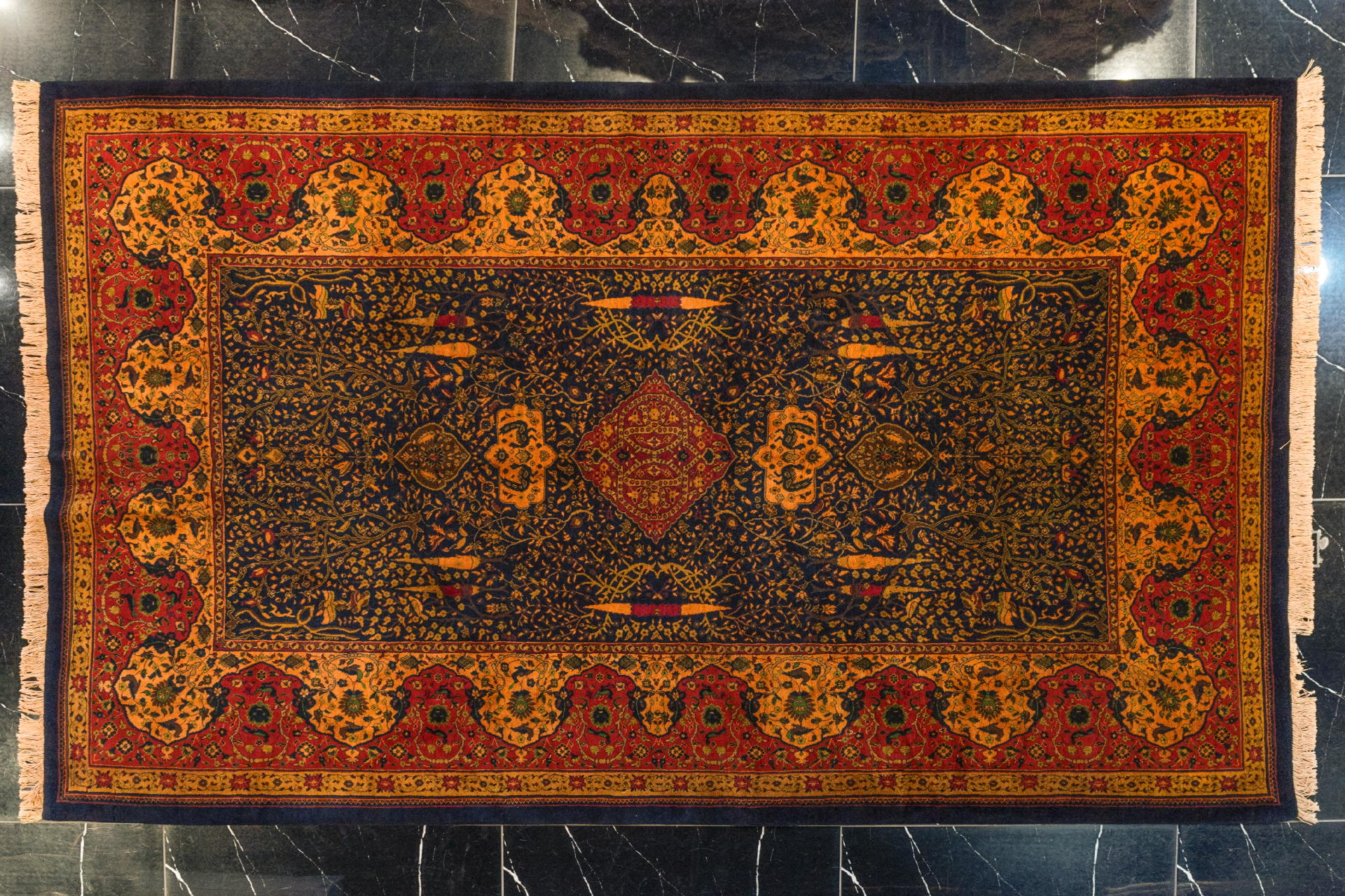 handmade persian carpet code36149 0 - فرش دستباف نقشه چهار باغ تبریز (متروپولیتن) کد 36149 -  - area-rugs