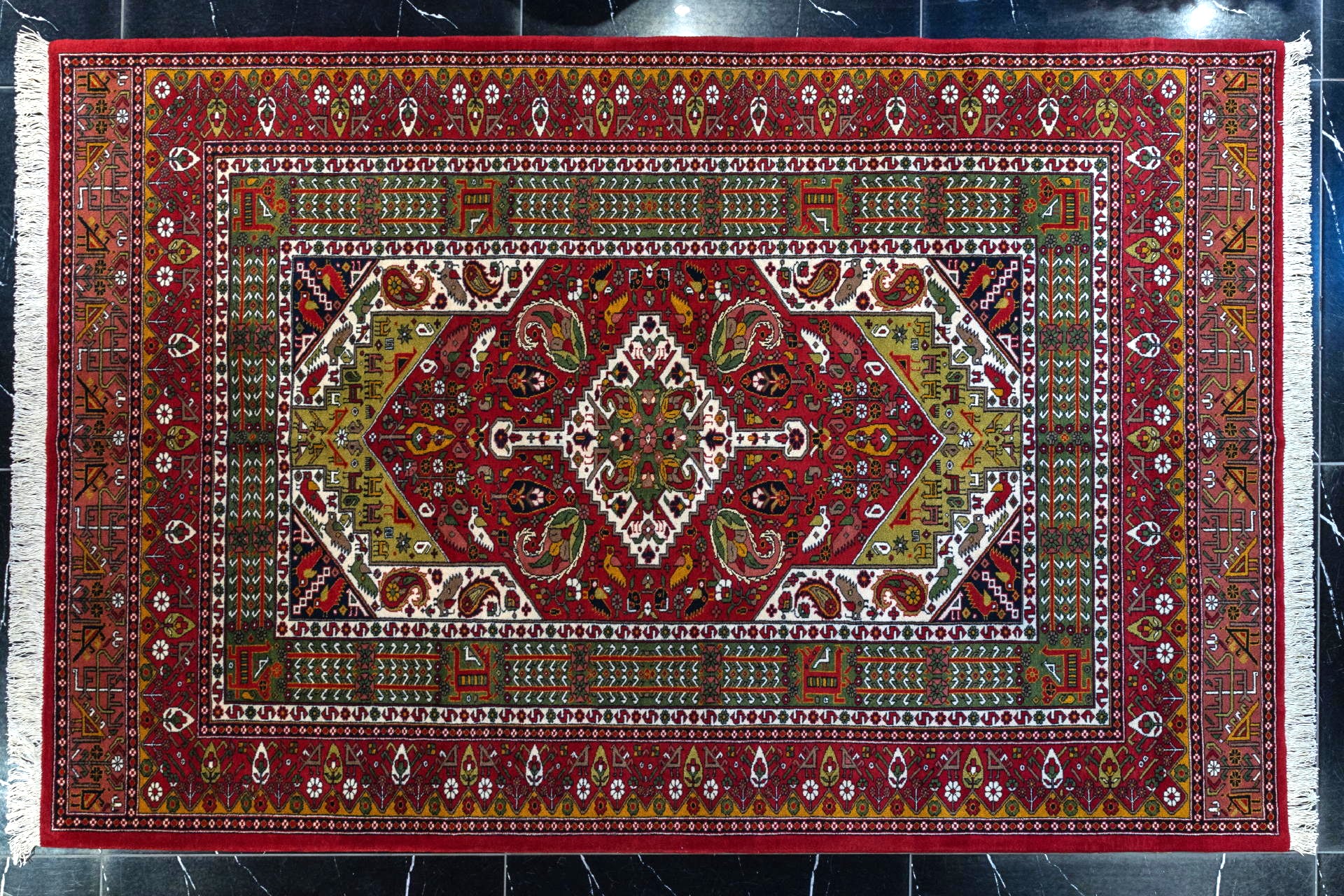 handmade persian carpet code37170 0 - فرش دستباف قشقایی نقشه قشقایی کد 37170 -  - area-rugs