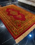فرش دستباف قشقایی نقشه کف ساده هزارگل کد 37234
