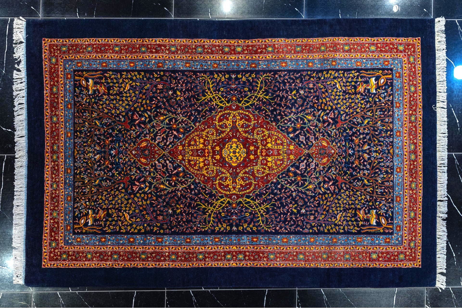 handmade persian carpet code37314 0 - فرش دستباف نقشه متروپولیتن (چهار باغ تبریز) کد 37314 -  - area-rugs