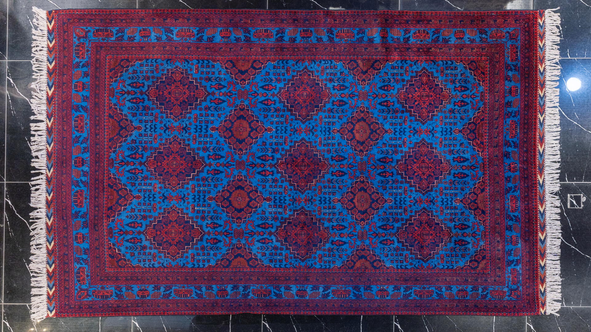 handmade persian carpet code37366 0 - فرش دستباف نقشه شش ترنج کرک براق کد 37366 -  - area-rugs