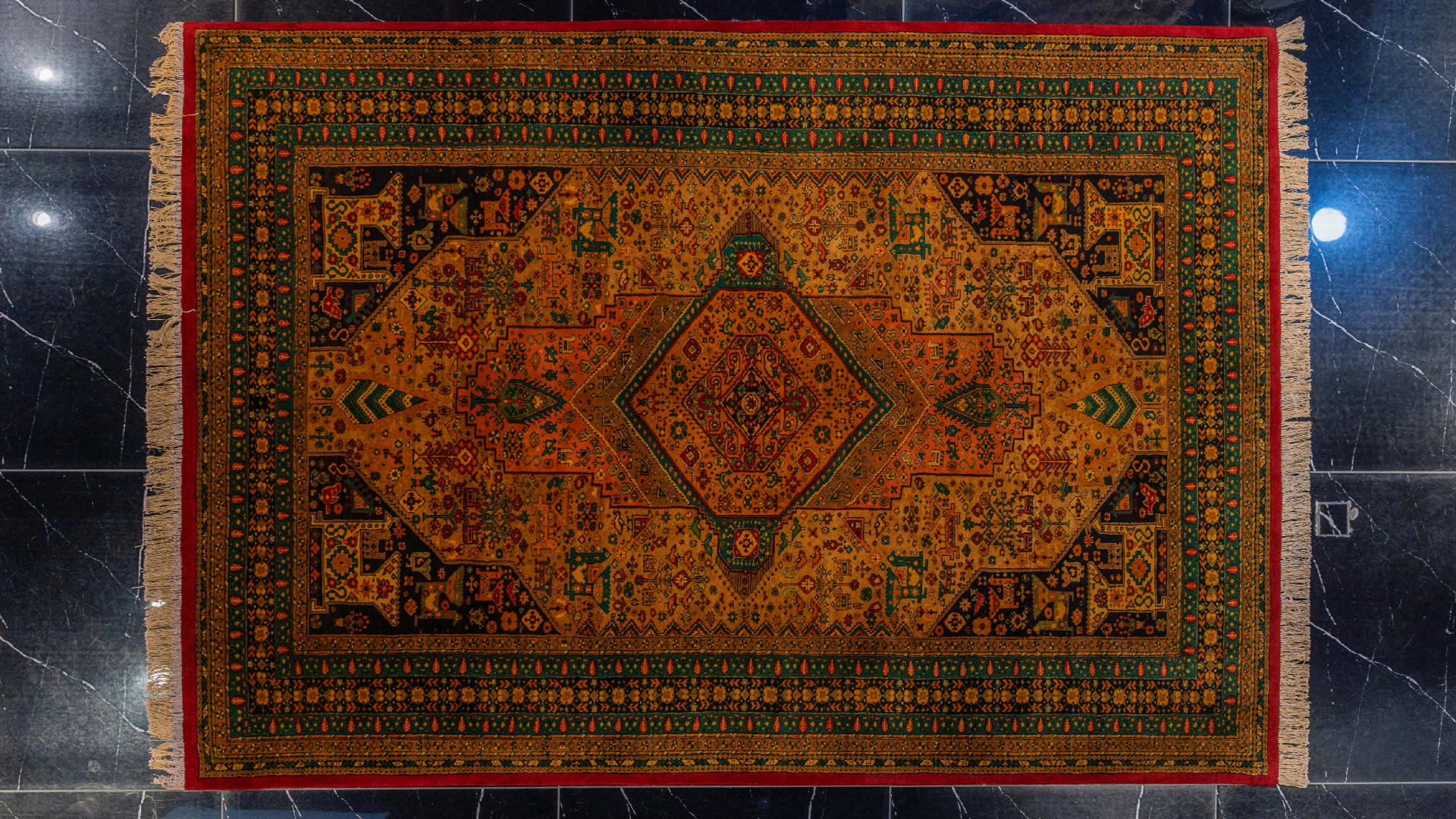 handmade persian carpet code37640 0 - فرش دستباف قشقایی نقشه کشکولی کد 37640 -  - area-rugs