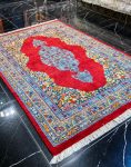 فرش دستباف قشقایی نقشه کف ساده هزار گل کرمان کد 37822