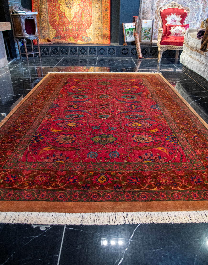فرش دستباف قشقایی نقشه داسی فراهان (کلارک) کد 37912