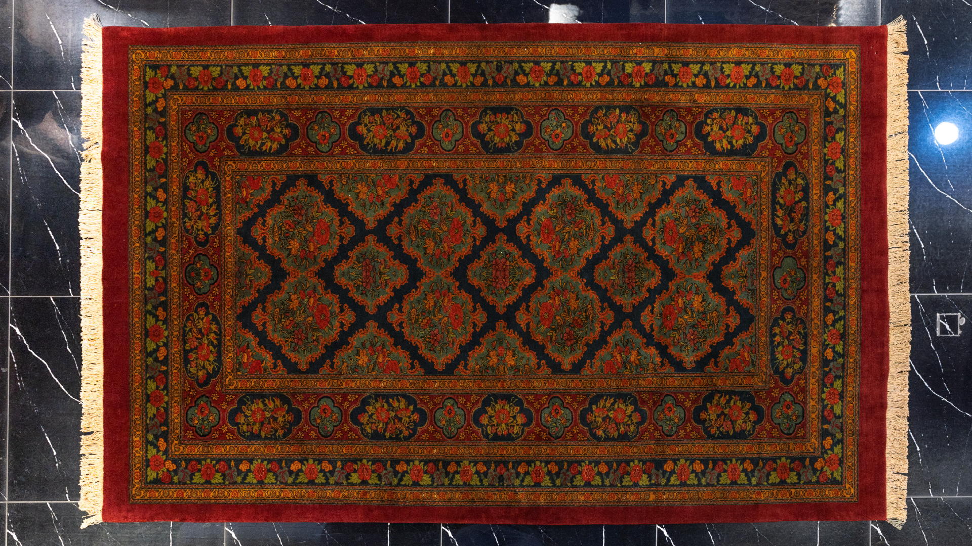 handmade persian carpet code38099 0 - فرش دستباف قشقایی نقشه لوزی بیجار کد 38099 -  - area-rugs