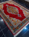 قالیچه دستباف قشقایی نقشه کف ساده کرمان کد 38162