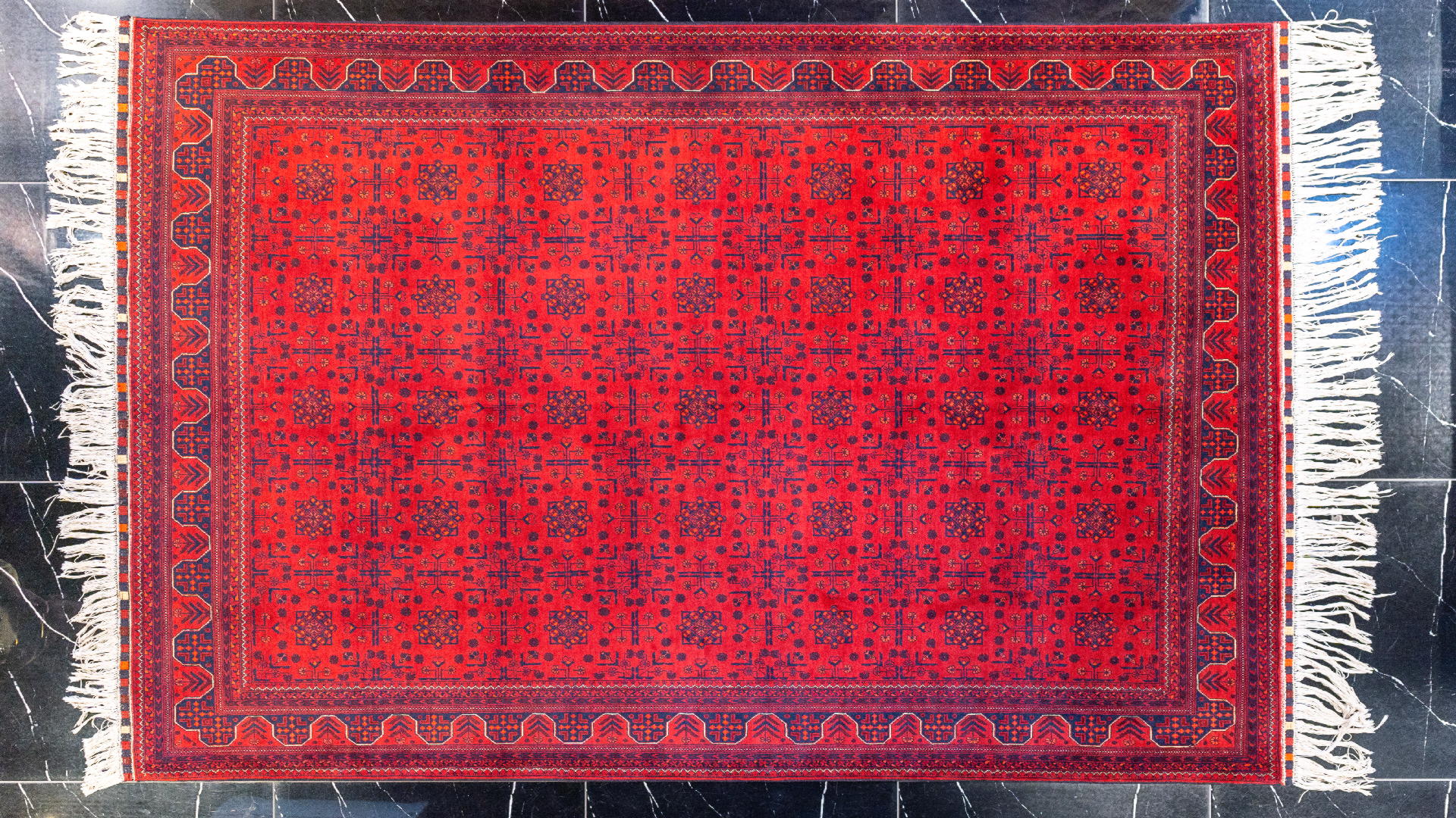 handmade persian carpet code38389 0 - فرش دستباف نقشه ستاره ای کرک براق کد 38389 -  - area-rugs