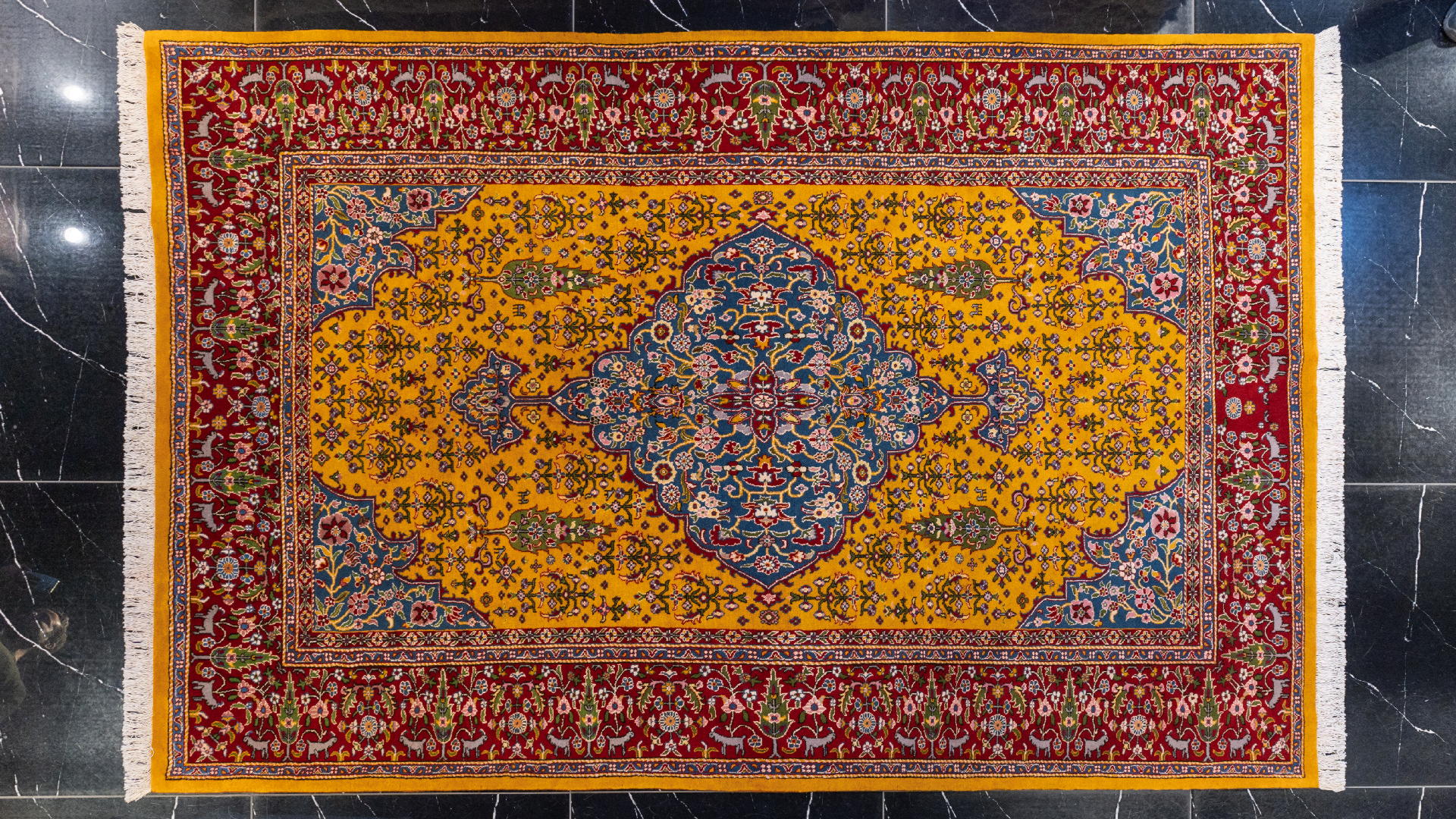 handmade persian carpet code38750 0 - فرش دستباف قشقایی نقشه باغ کد 38750 -  - area-rugs