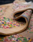 فرش دستباف قشقایی نقشه بندی هزارگل لوزی کد 38880