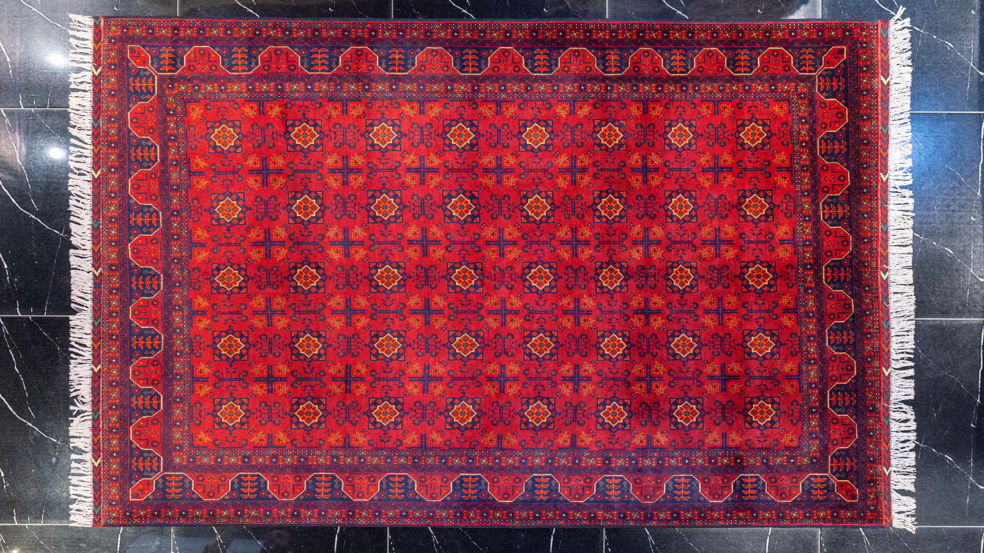 handmade persian carpet code38893 0 - فرش دستباف نقشه ستاره ای کرک براق کد 38893 -  - area-rugs