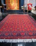 فرش دستباف نقشه ستاره ای کرک براق کد 38893