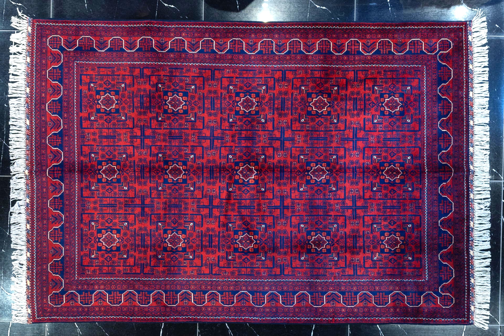 handmade persian carpet code38904 0 - فرش دستباف نقشه ستاره ای کرک براق کد 38904 -  - area-rugs
