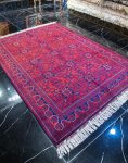 فرش دستباف نقشه ستاره ای کرک براق کد 38904