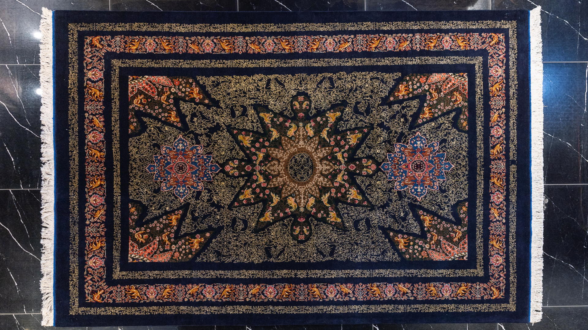 handmade persian carpet code39032 0 - فرش دستباف قشقایی نقشه دختران ارمنی کد 39032 -  - area-rugs