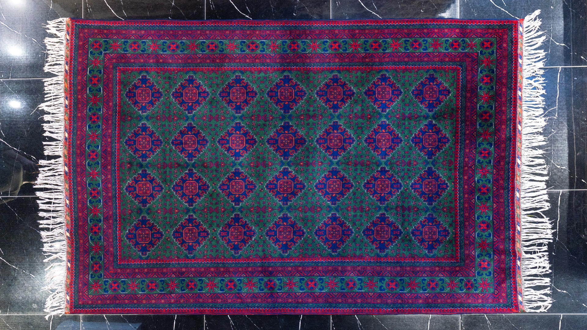 handmade persian carpet code39360 0 - فرش دستباف نقشه لوزی کرک براق کد 39360 -  - area-rugs