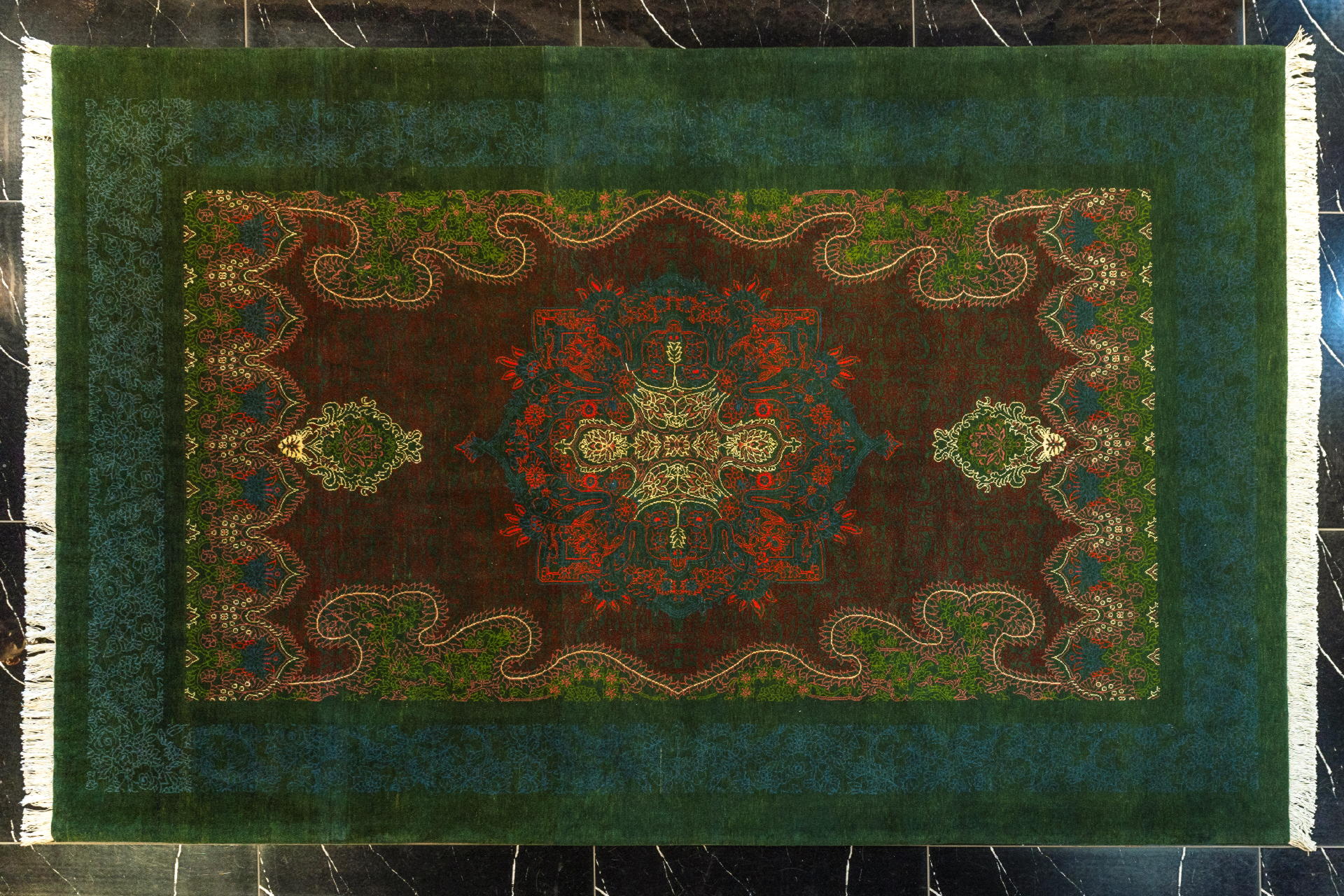 handmade persian carpet code39801 0 - فرش دستباف قشقایی نقشه پتینه کد 39801 -  - area-rugs