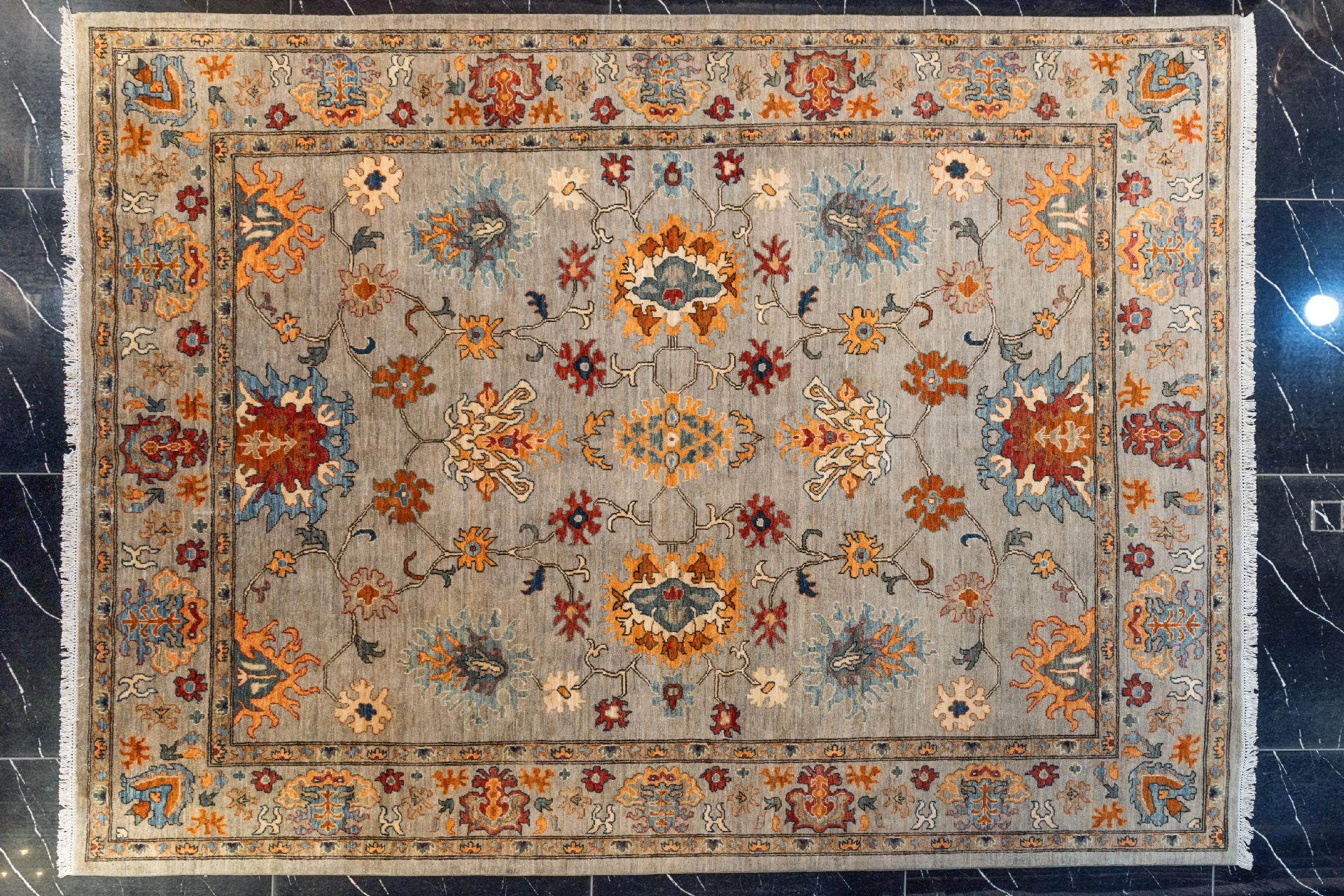 handmade persian carpet code39907 0 - فرش دستباف نقشه افشان گل درشت سلطان آباد کد 39907 -  - area-rugs