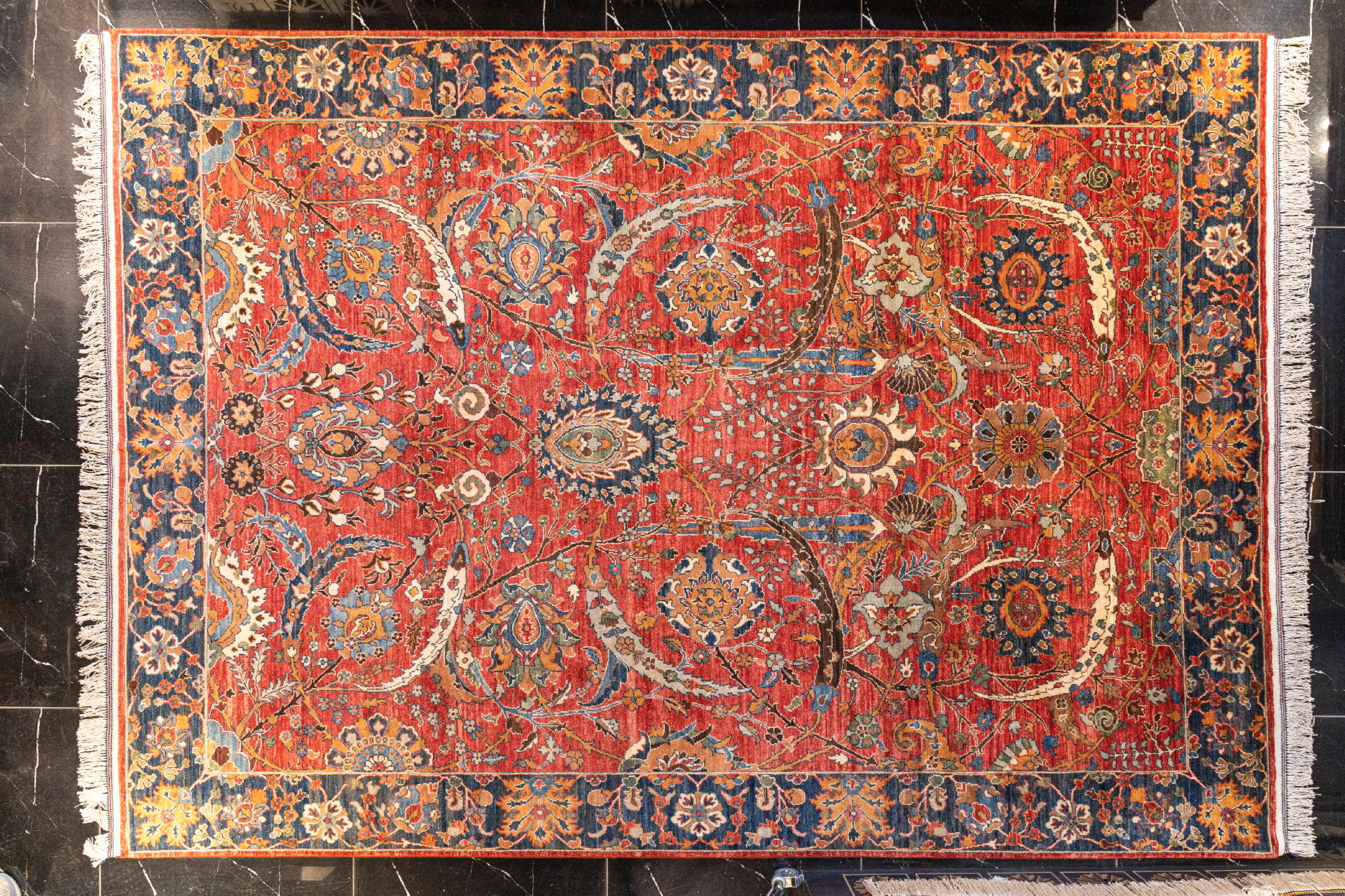 handmade persian carpet code39921 0 - فرش دستباف قشقایی نقشه افشان داسی فراهان کد 39921 -  - area-rugs