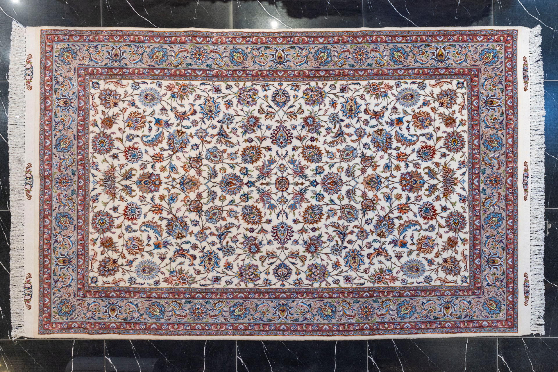 handmade persian carpet code40025 0 - فرش دستباف نقشه افشان مشهد کد 40025 -  - area-rugs