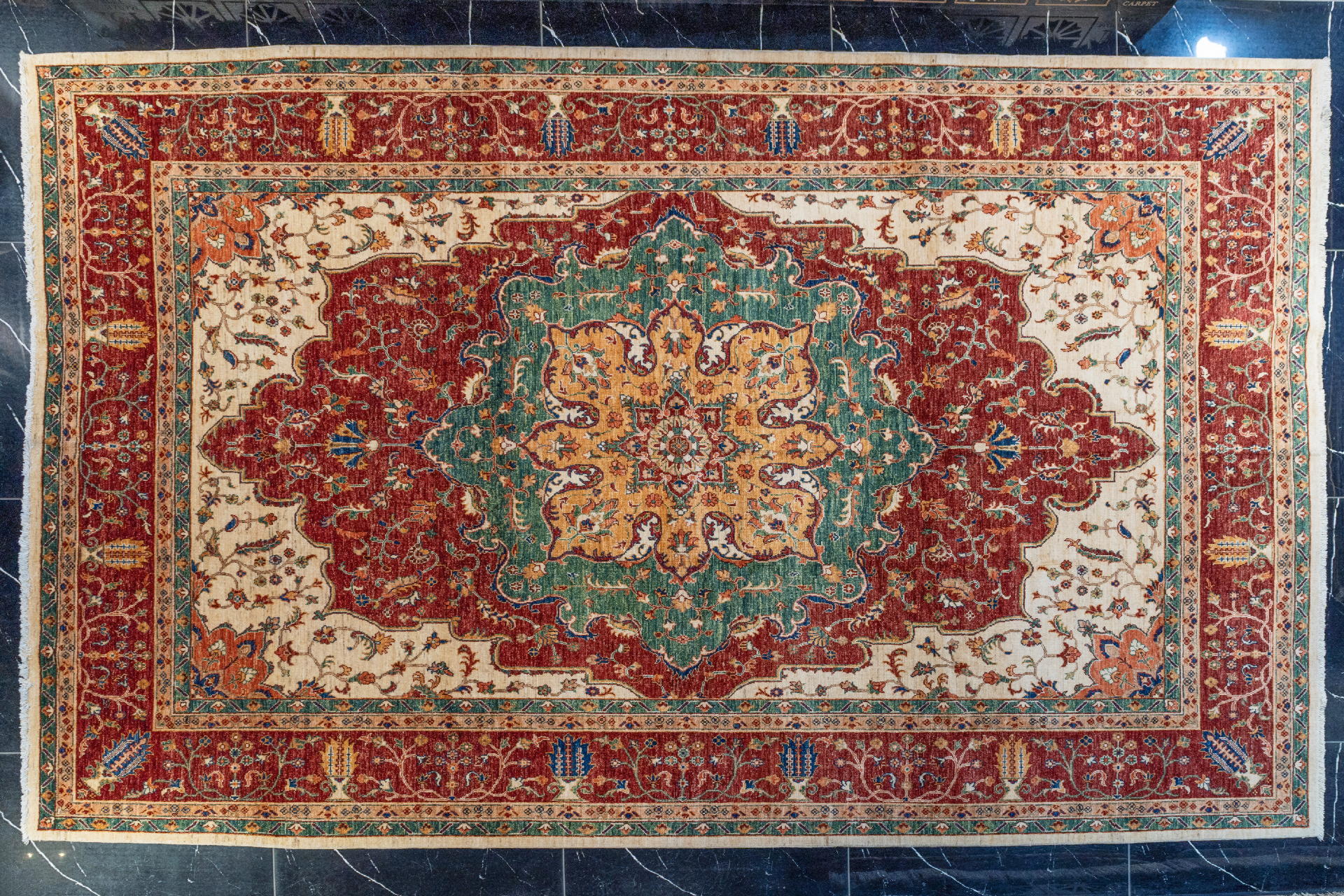 handmade persian carpet code40039 0 - فرش دستباف نقشه هریس سلطان آباد کد 40039 -  - area-rugs