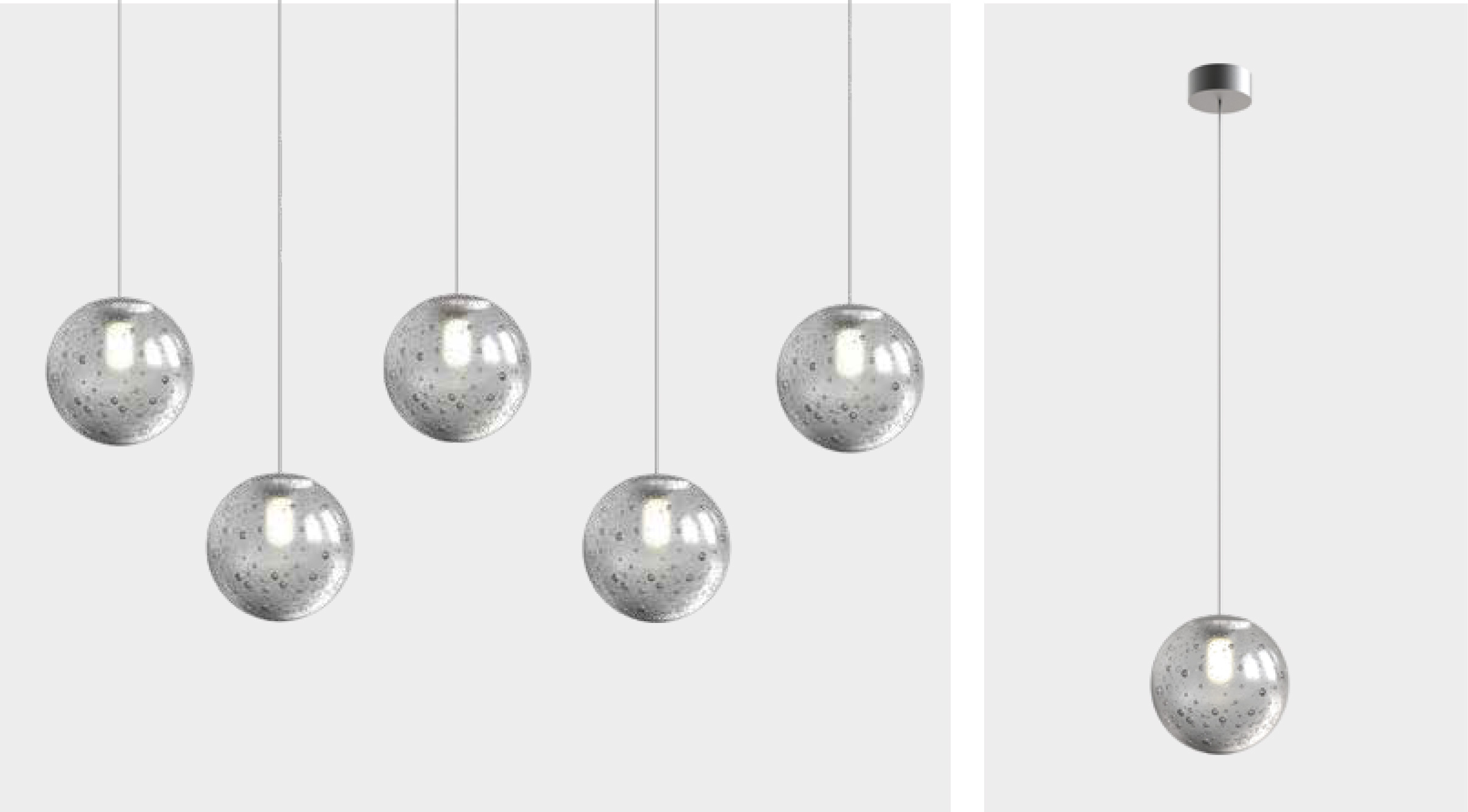 modnoor pendant moon light mode 0 - چراغ آویز حبابی مدل مون لایت -  - pendants
