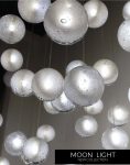 چراغ آویز حبابی مدل مون لایت