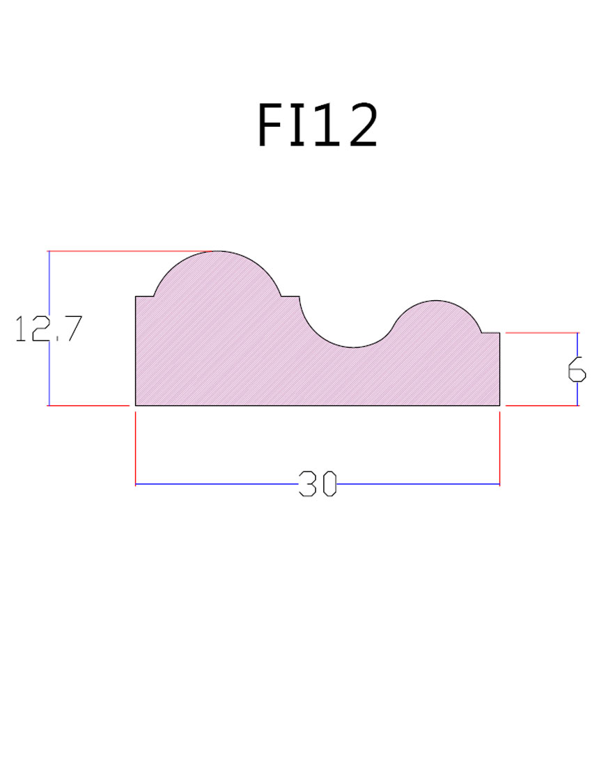 تسمه پلی استایرن 30میلیمتری بهینا طرح کلاسیک کد FI12