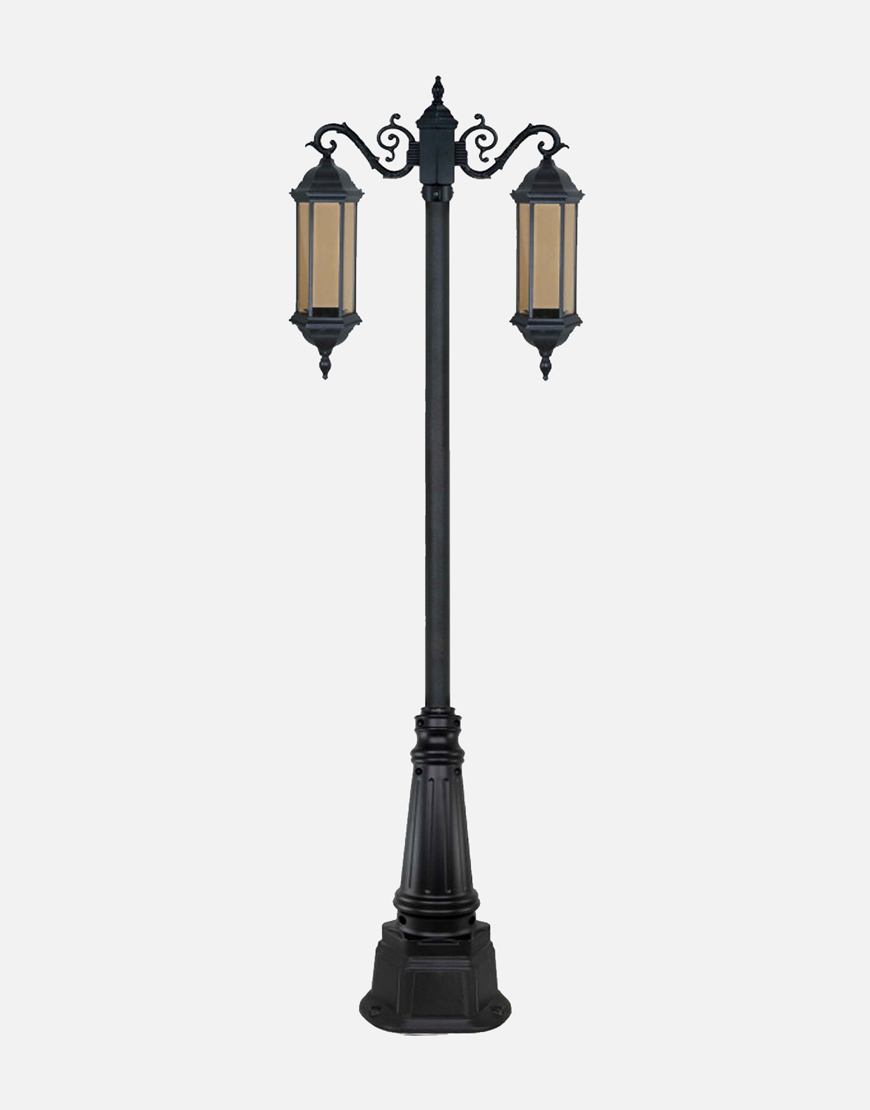 چراغ دوشاخه بیتانور مدل شش ضلعی بلند b5622 چراغ دوشاخه بیتانور مدل شش ضلعی بلند b5622