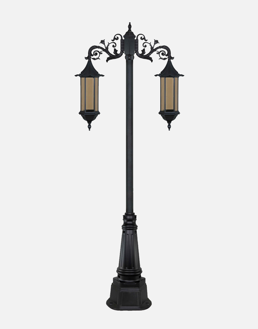 چراغ دوشاخه بیتانور مدل شش ضلعی چتری بلند chb5624 چراغ دوشاخه بیتانور مدل شش ضلعی چتری بلند chb5624