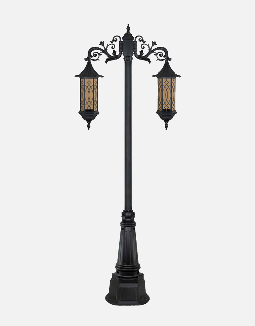 چراغ دوشاخه بیتانور مدل شش ضلعی چتری بلند طرحدار chbt5624 چراغ دوشاخه بیتانور مدل شش ضلعی چتری بلند طرحدار chbt5624