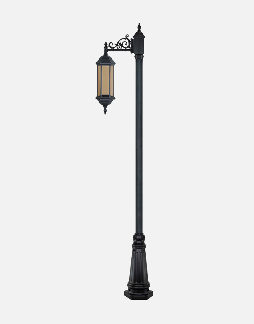 چراغ تکشاخه بیتانور مدل شش ضلعی بلند b5615 چراغ تکشاخه بیتانور مدل شش ضلعی بلند b5615