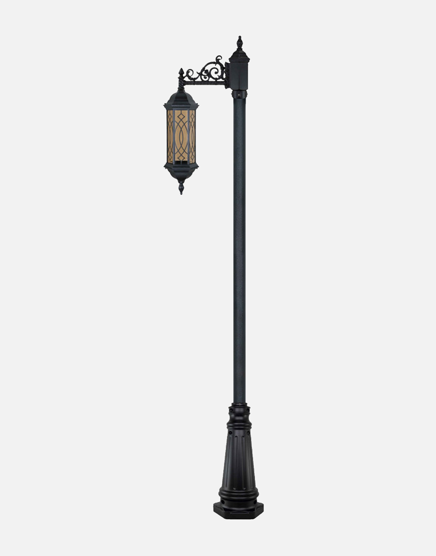 چراغ تکشاخه بیتانور مدل شش ضلعی بلند طرحدار bt5615