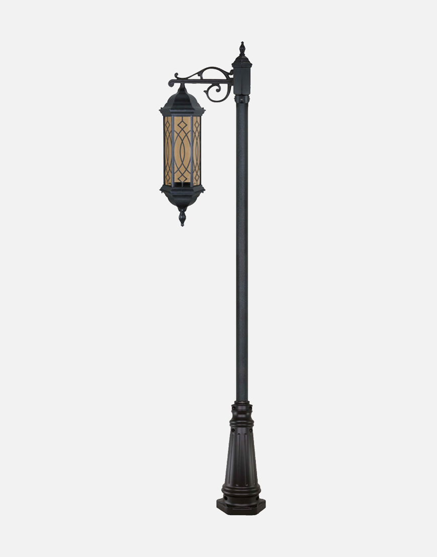 چراغ تکشاخه بیتانور مدل شش ضلعی بلند طرحدار bt5617