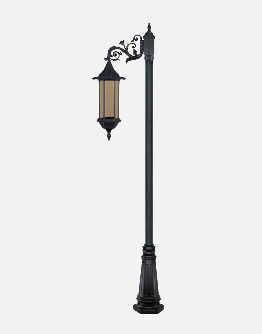 چراغ تکشاخه بیتانور مدل شش ضلعی چتری بلند chb5614