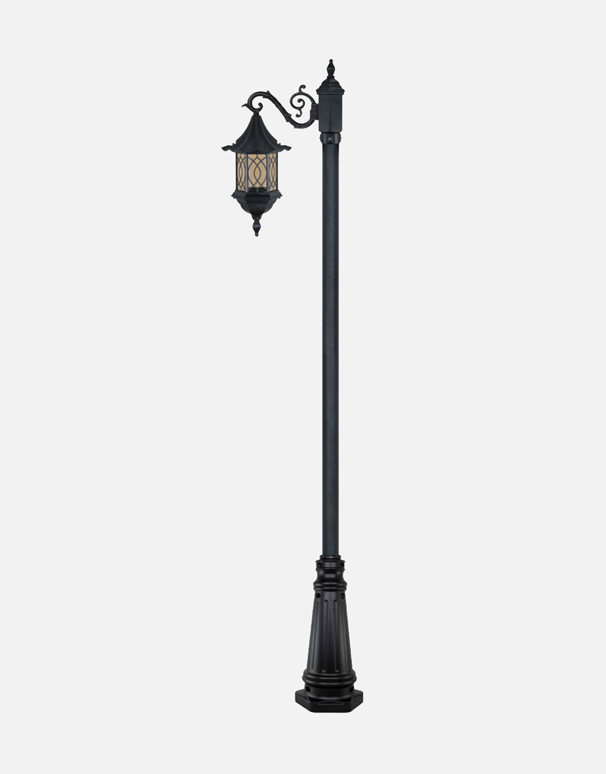 چراغ تکشاخه بیتانور مدل شش ضلعی چتری طرحدار chtd5612